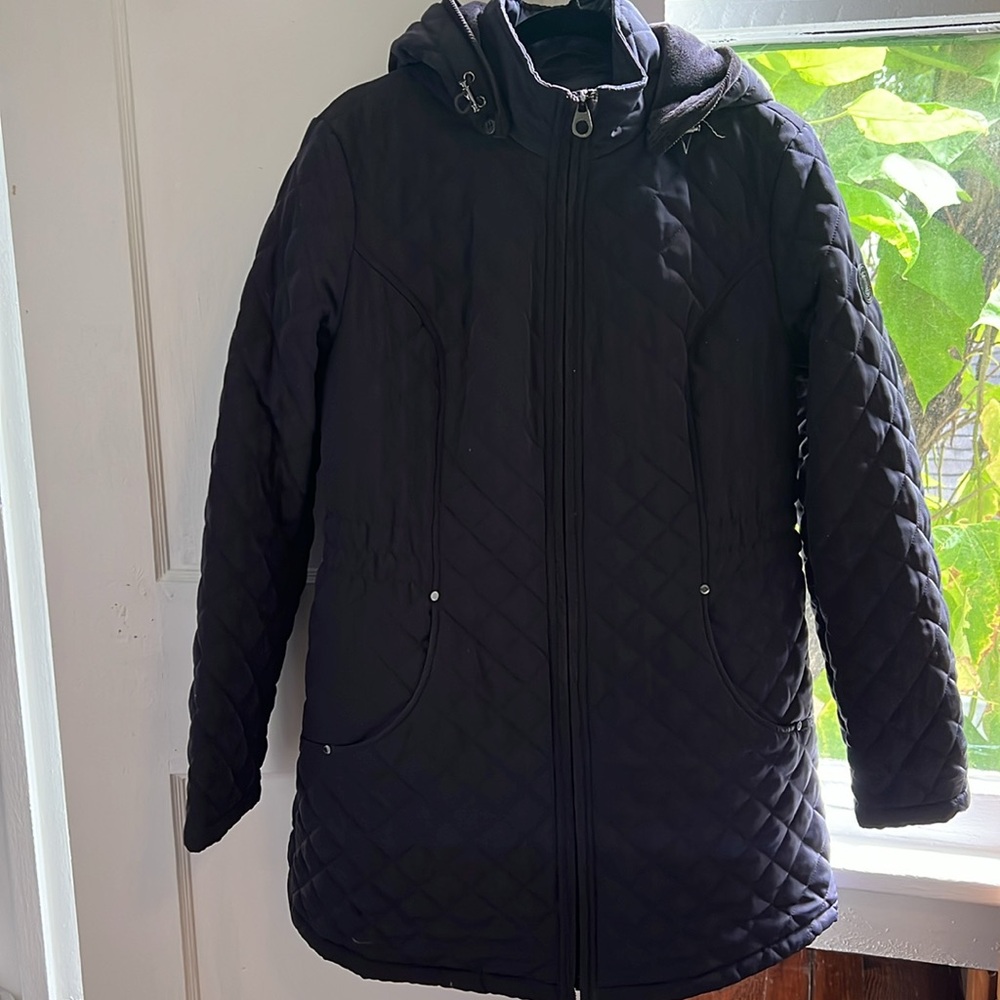 Laundry By Shelli Segal Quilted Black Puffer Jacket